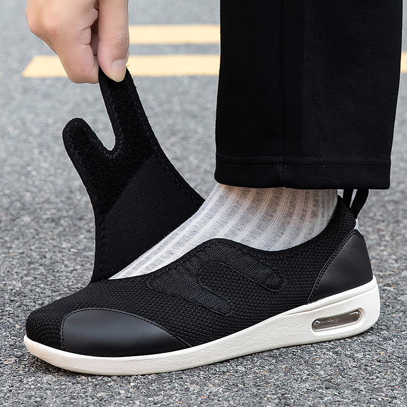 Women'S Shoes With Bunions - 調節可能なオープントゥ高齢者用靴、腫れのある糖尿病患者用靴、足の太い方、外反母趾、バニオン、整形外科、親指の外反、男女兼用