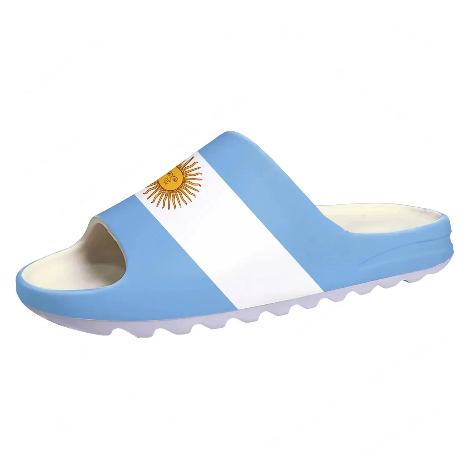Women'S Shoes Clogs - アルゼンチン国旗柄ソフトソールスリッパ、ホームクロッグ、水遊び用シューズ、メンズ・レディース・ティーンエイジャー向けビーチサンダル、アルゼンチンカスタマイズサンダル