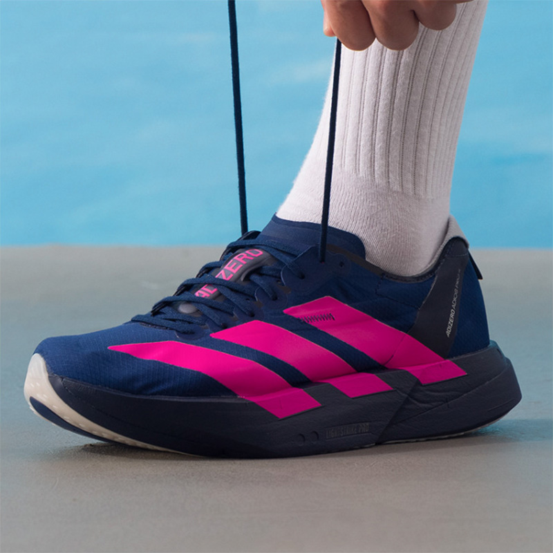 Women'S Shoes Pink Adidas - アディダス アディゼロ ネイビー ピンク レーシング ランニング