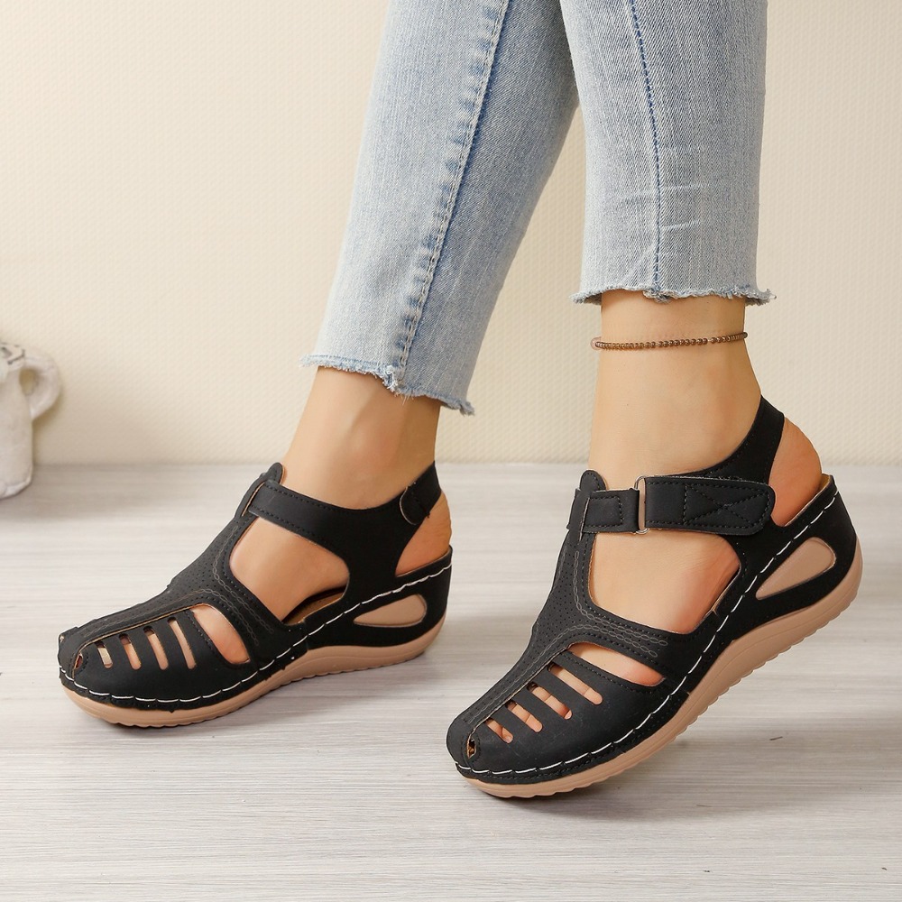 Women'S Shoes With Bunions - 新しい女性用サンダル プレミアム整形外科用外反母趾矯正フラット カジュアル ソフトソール ビーチ ウェッジ
