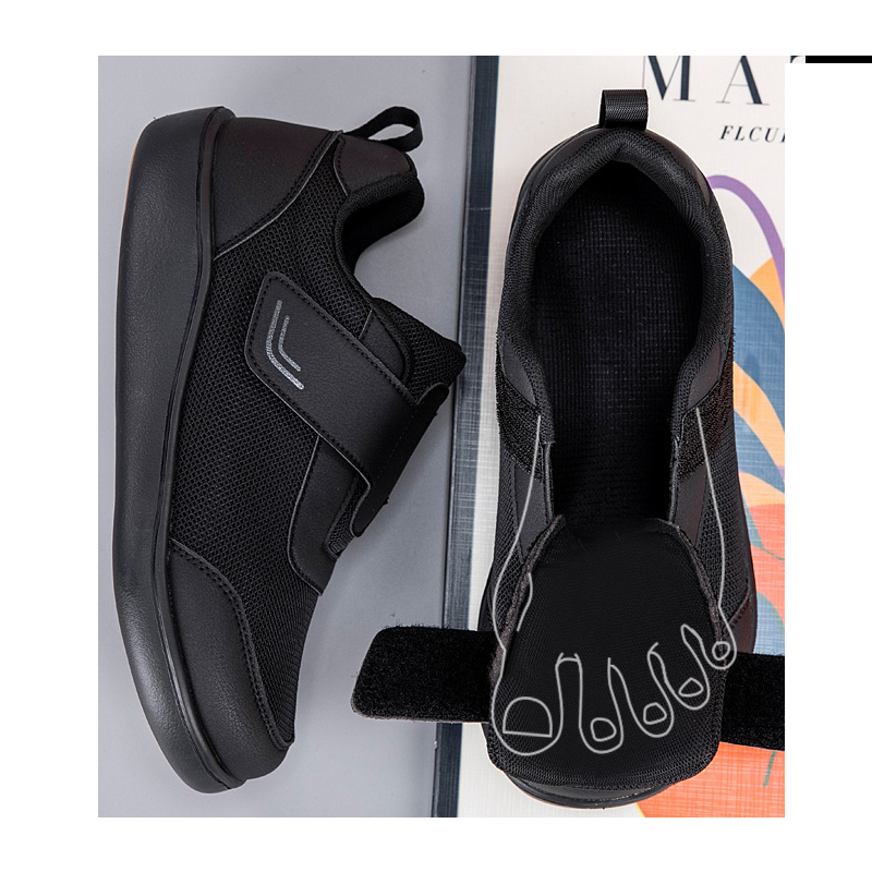 Women'S Shoes With Bunions - 高齢者向けオープンシューズ、調節可能な糖尿病患者用シューズ、腫れ足、太い足、外反母趾、腱膜瘤、整形外科、親指外反、男性女性用