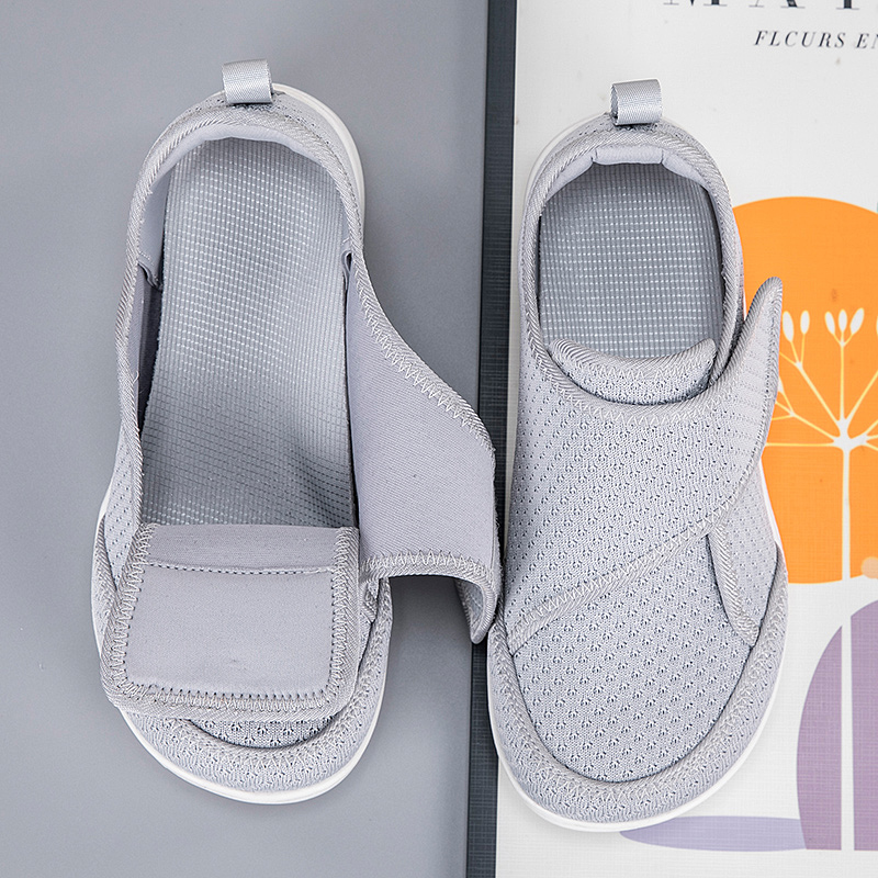 Women'S Shoes With Bunions - 高齢者向けオープンシューズ、調節可能な糖尿病患者用シューズ、腫れ足、太い足、幅広、外反母趾、腱膜瘤、整形外科、親指外反、男性女性用