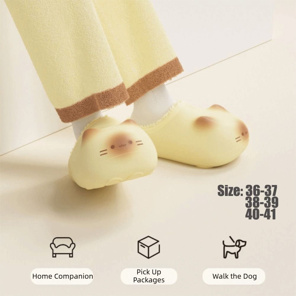 新しい防水猫スリッパ、猫の足型、暖かい猫足スリッパ、ウール素 - Women'S Shoes Water Resistant のレビューと価格