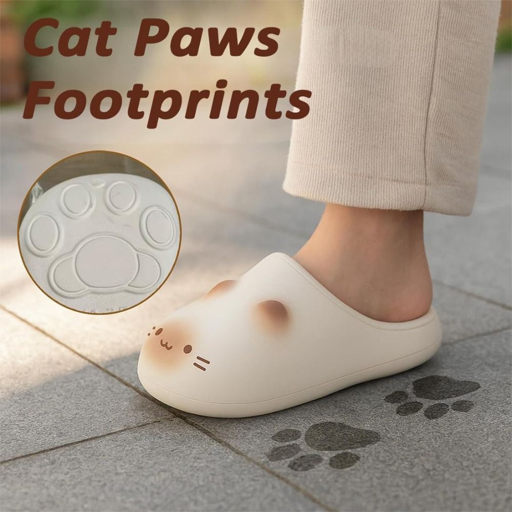新しい防水猫スリッパ、猫の足型、暖かい猫足スリッパ、ウール素 - Women'S Shoes Water Resistant のレビューと価格