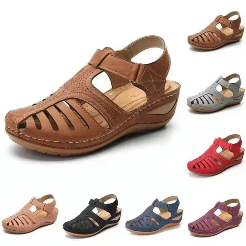 女性の夏のサンダル,整形外科用ヒール,加硫された女性の靴 - Women'S Shoes With Bunions のレビューと価格