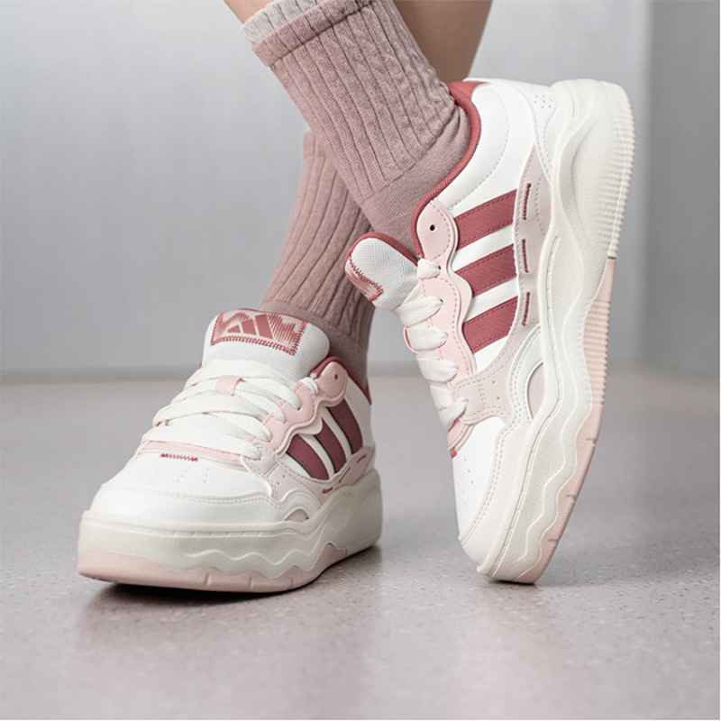 アディダス レディース ホワイト ピンク ウェーブ 厚底 ス - Women'S Shoes Pink Adidas のレビューと価格
