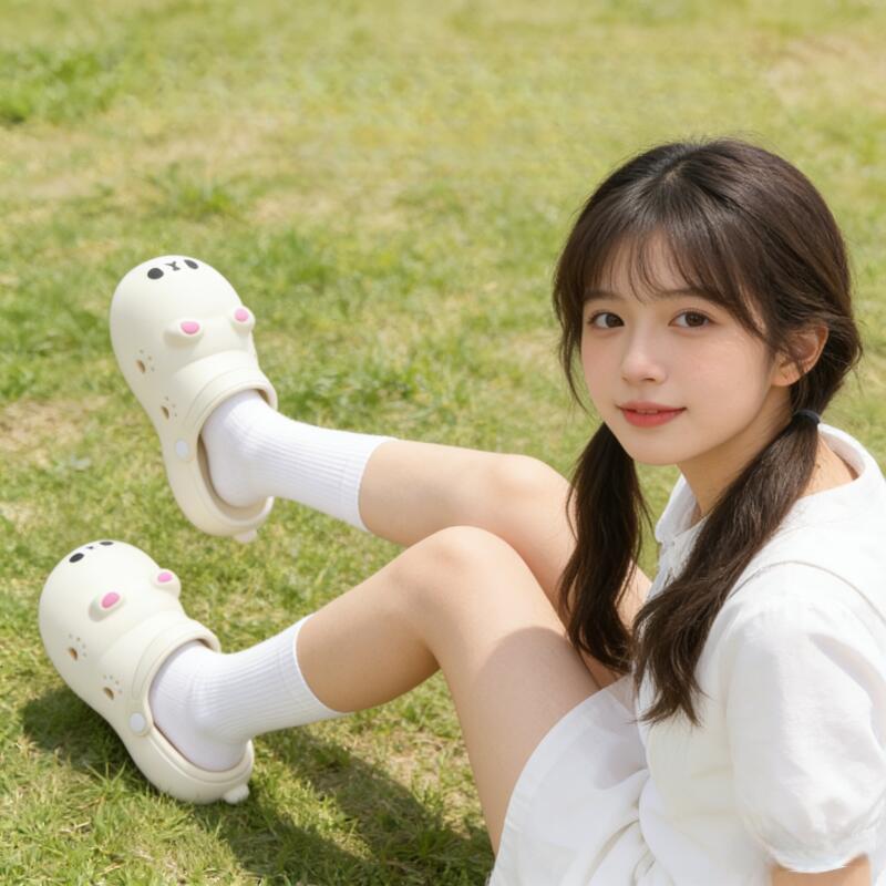 キュートな小熊柄厚底クロッグシューズ レディース 夏 202 - Women'S Shoes Water Resistant のレビューと価格
