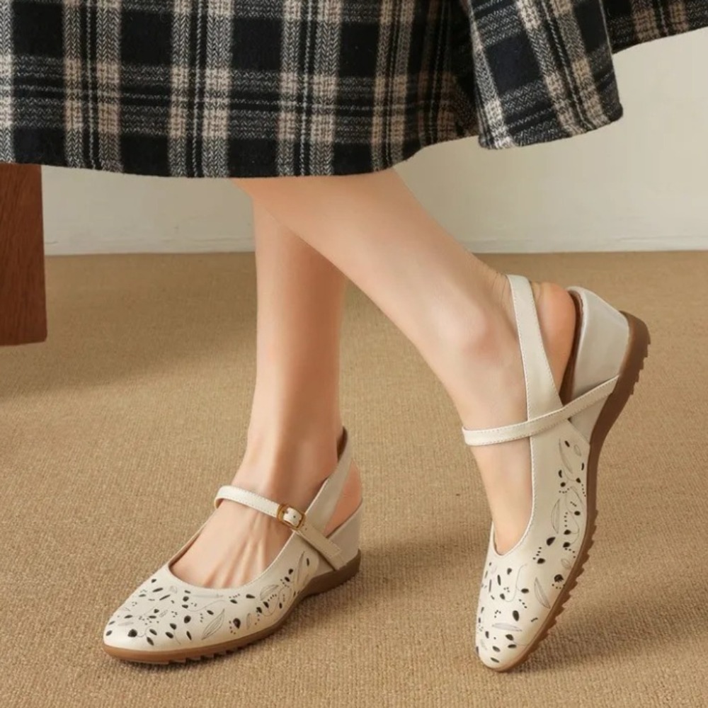 2026年新作 カジュアル ウェッジ スリングバック サンダ - Cork Wedge Sandal のレビューと価格