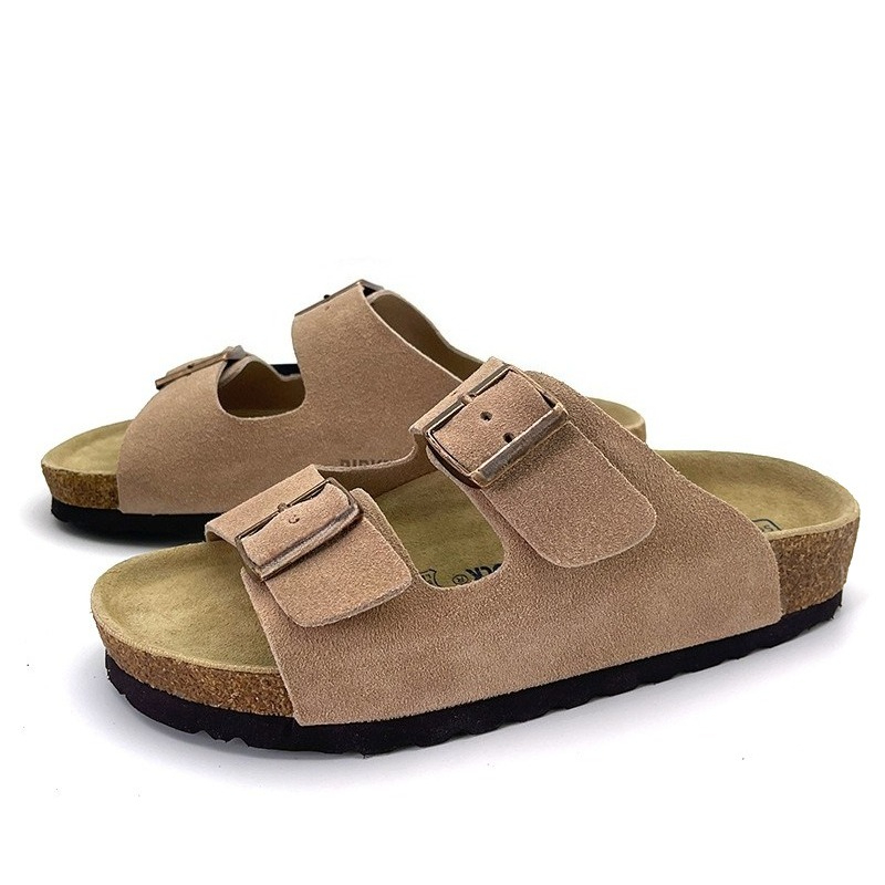 ファッションスエードレザー プラットフォームスリッパ ユニセ - Cork Wedge Sandal のレビューと価格