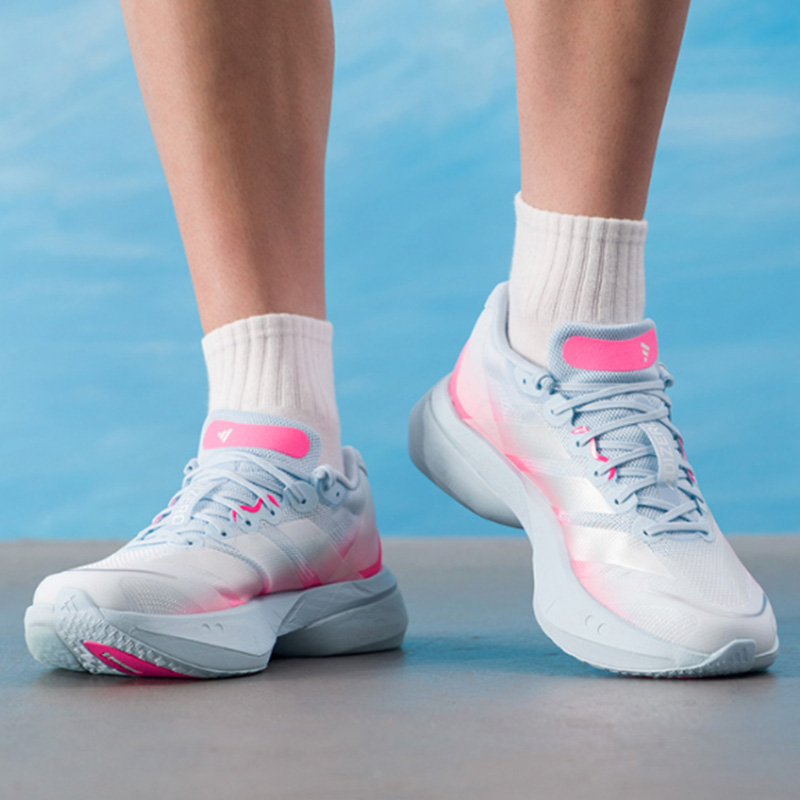 新しいアディダス ピンク ホワイト ブルー ランニングシュー - Women'S Shoes Pink Adidas のレビューと価格