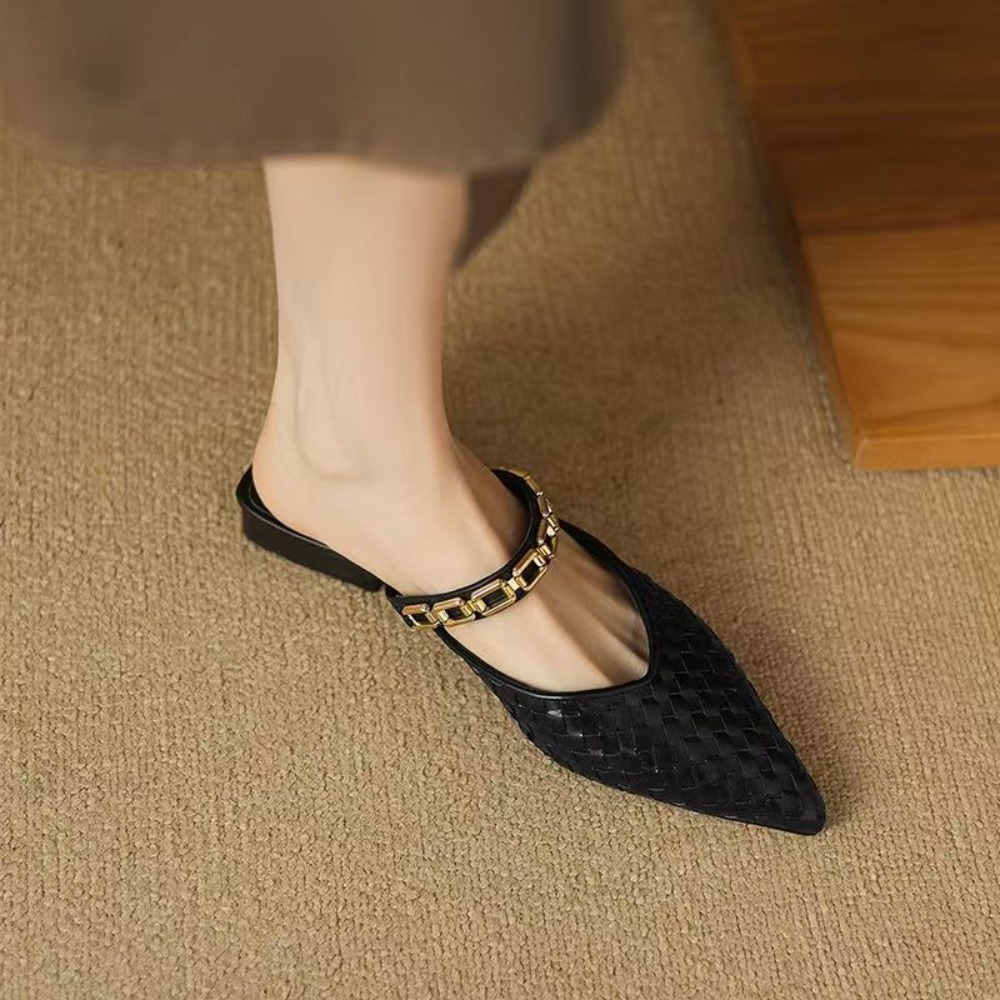 2026年ニューレトロポインテッドトゥスリッポンフラットシュ - Women'S Shoes Clogs のレビューと価格