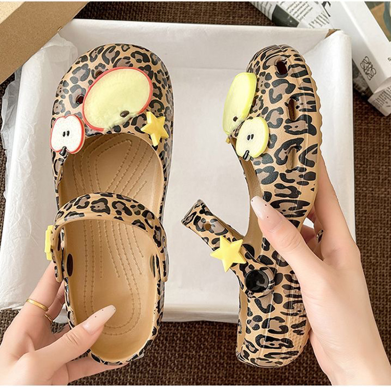 レトロなレオパード柄バレエシューズ レディース新作 夏用 キ - Women'S Shoes Water Resistant のレビューと価格