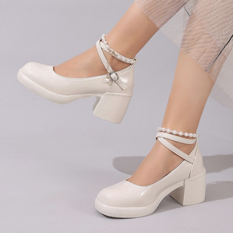 レディース パンプス シューズ ファッション クロスストラッ - Women Shoes Heels のレビューと価格