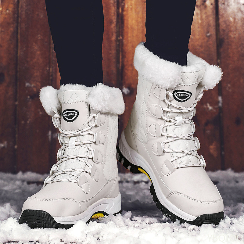 女性用冬用スノーブーツ、アウトドア旅行用防水、滑り止め、厚底 - Women'S Shoes Water Resistant のレビューと価格