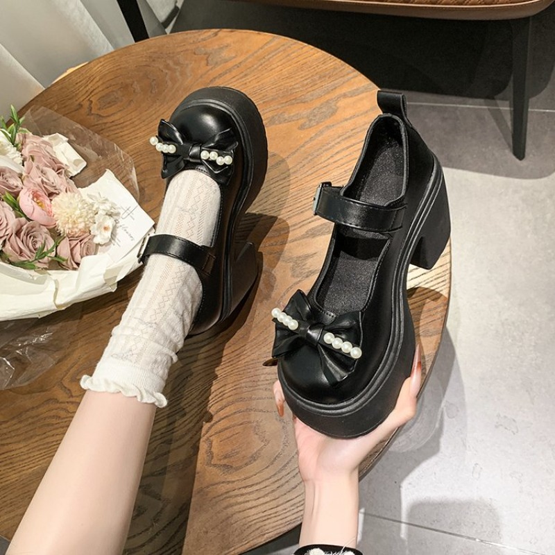 2026 ロリータシューズ黒スーパーハイヒールメアリージェー - Women Shoes Heels のレビューと価格