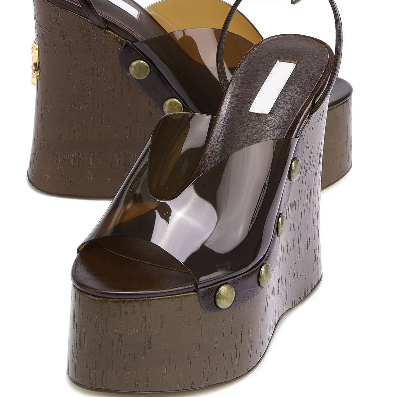ハイヒール 14 センチメートル厚底サンダル婦人服厚底木目調 - Women'S Shoes Water Resistant のレビューと価格