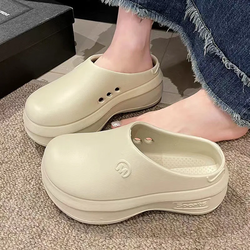 レディース 厚底プラットフォームサンダル クロッグスリッパ  - Cork Wedge Sandal のレビューと価格