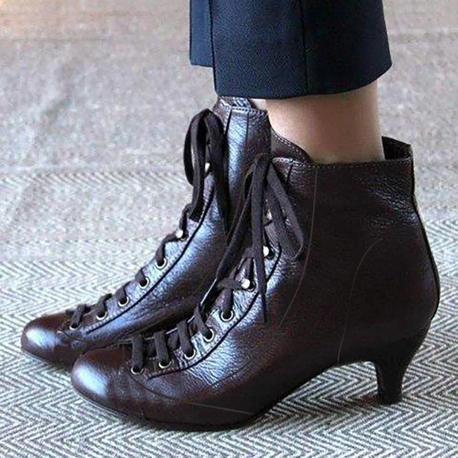 ファッション厚底ソリッドカラーブーツ女性のためのプラスサイズ - Cork Wedge Sandal のレビューと価格