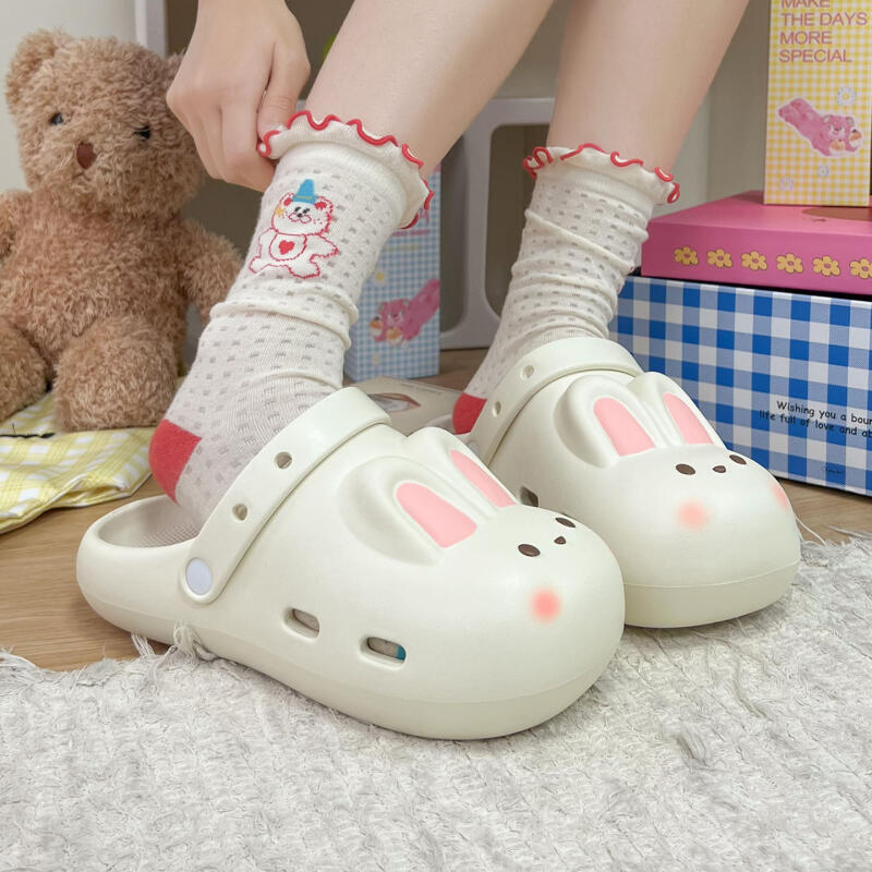 漫画のウサギ柄クロッグスリッパ レディース 夏 2026 軽 - Women'S Shoes Water Resistant のレビューと価格