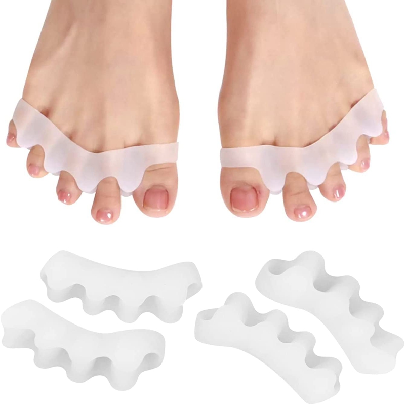 1組のシリコン製つま先セパレーター、ジェルクッションパッド、 - Women'S Shoes With Bunions のレビューと価格