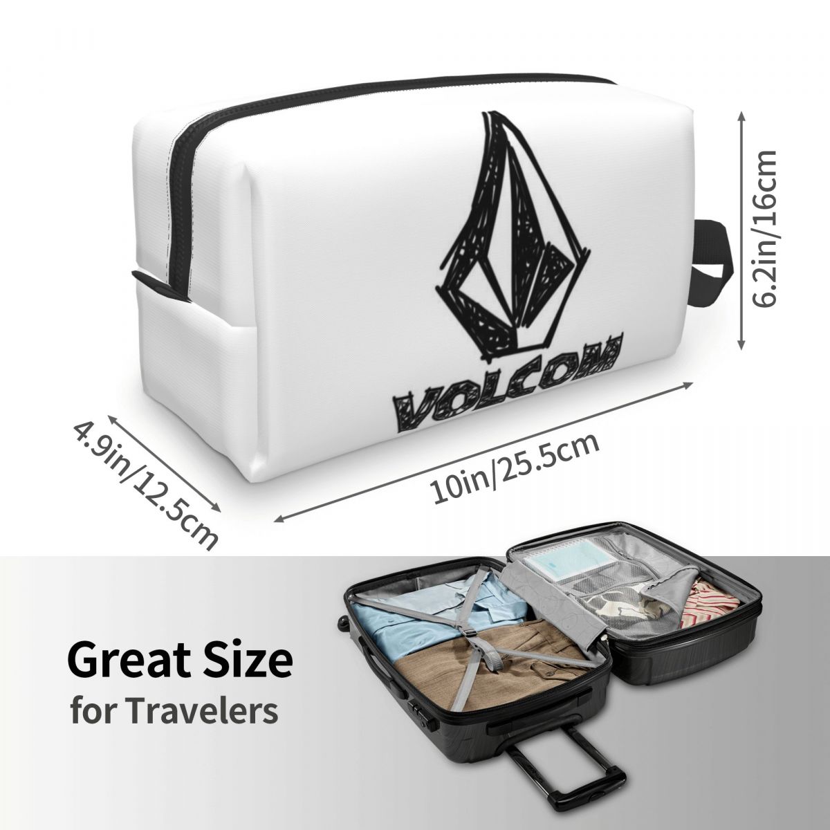 V-Volcom ロゴ メイクアップバッグ 化粧品オーガナイ - Women'S Shoes Louis Vuitton のレビューと価格