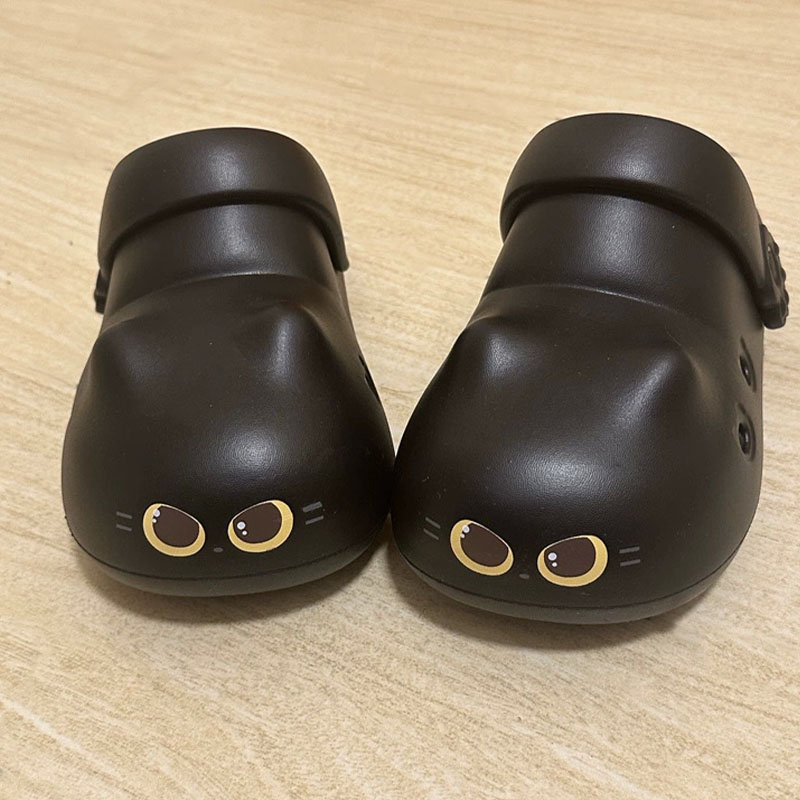 女性用新作クリエイティブブラックキャットスリッパ、夏用ソフト - Women'S Shoes Clogs のレビューと価格